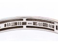 Sterling Silver Fun Colorful Enamel Floral Hinged Bangle Bracelet, Please See Note