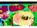 Dnie (Chinese/Am., 21st C.) Set Of Two Diminutive Acrylic On Canvas, Water Lillies