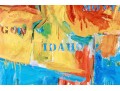 After Jasper Johns (American, NY, B.1930) Framed Color Print, 