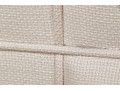 King Size White Fabric Upholstered Headboard