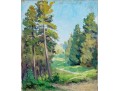 William A. Drake (American, 1891-1979) Oil On Canvas Panel, Forest Landscape, 1976