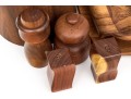 Large 11 Piece Group Of Vintage Wooden Table Wares
