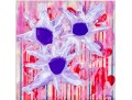 John Fatse (American, B. 20th C.) Acrylic & Resin On Board, Color Burst