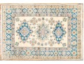 Hand Knotted Wool Kazak Carpet - 3' 3