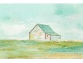 Fabulous Giclee On Textured Parchment Canvas, Landscape With Cottage