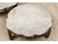 Chic Pair Of Serena And Lilly Cast Aluminum Tables