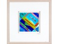 Signed Paint On Paper Artwork, Abstract