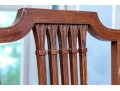 Antique Louis XVI Style Tambour Secretary Desk With Chair