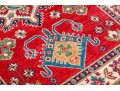 Hand Knotted Wool Kazak Carpet - 3' 3