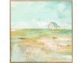 Fabulous Giclee On Textured Parchment Canvas, Landscape With Cottage