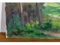 William A. Drake (American, 1891-1979) Oil On Canvas Panel, Forest Landscape, 1976