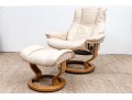 J.E. Ekornes Norway Stressless Chair And Ottoman 