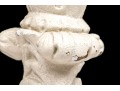 Pair Of Tall White Painted Iron Column Form Table Lamps