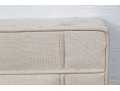 King Size White Fabric Upholstered Headboard
