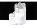 Three Vintage Kosta Boda Crystal Graduated Candlesticks 