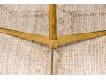 Brass And Black Glass Accent Table