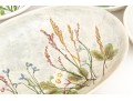 Group Of 8 Color Floral Glazed Pottery Bowls By Salt Marsh Pottery Dartmouth Mass. 