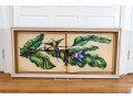Signed Painting On Paper, Hummingbird On Flowering Branch, 2001