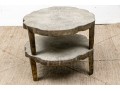 Chic Pair Of Serena And Lilly Cast Aluminum Tables