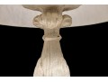 Pair Of Tall White Painted Iron Column Form Table Lamps
