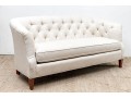 American Made Sherrill Tufted Upholstered Settee