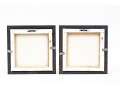 Dnie (Chinese/Am., 21st C.) Set Of Two Diminutive Acrylic On Canvas, Water Lillies