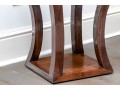 Pair Of Modern Solid Wood And Bamboo End Tables