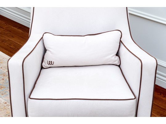 Monte Upholstered Glider Chair And Ottoman