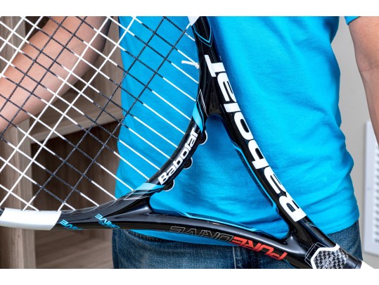 Oversized Babolat Aeropro Drive Tennis Racket In Blue