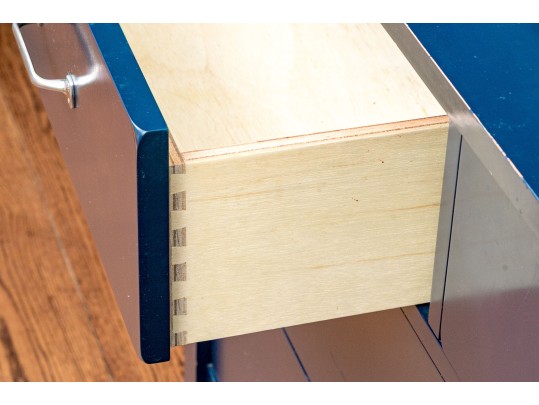 Pottery Barn Kids Camp Dresser With Two Woven Storage Baskets