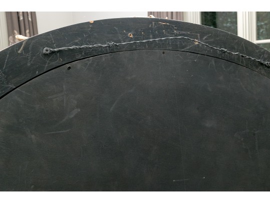 Fabulous Faux Antler Decorated Oval Framed Mirror