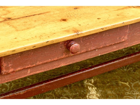 A Fine Vintage Pine Farmhouse Table