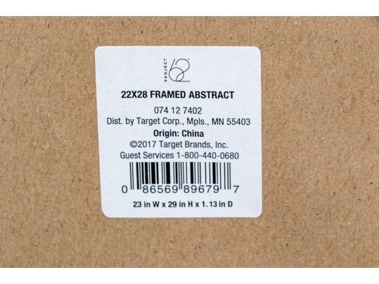 Decorative Print Of Abstract Blue Bubbles