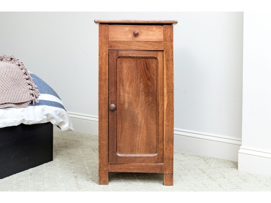 Antique Pine End Table, 19th C.