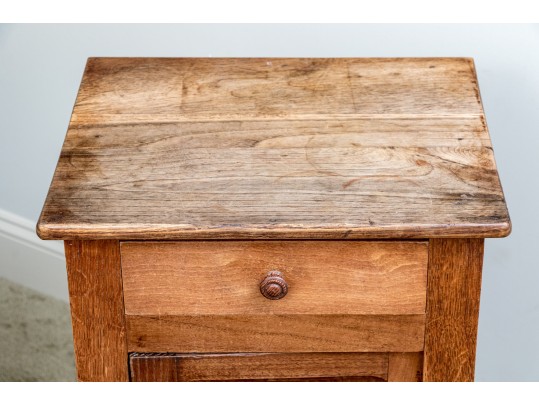 Antique Pine End Table, 19th C.