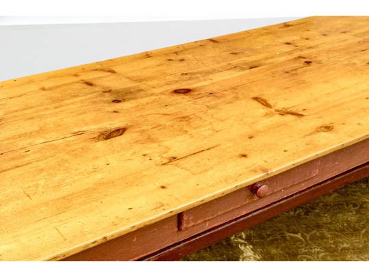 A Fine Vintage Pine Farmhouse Table