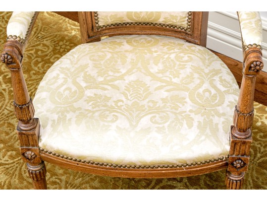 Pair Of Italianate Neoclassical Style Fauteuils