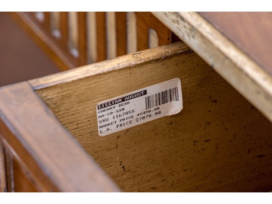 Stunning Lillian August Louis XVI Style Leather Top Writing Desk