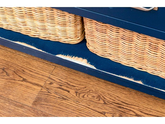 Pottery Barn Kids Camp Dresser With Two Woven Storage Baskets