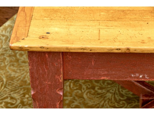 A Fine Vintage Pine Farmhouse Table