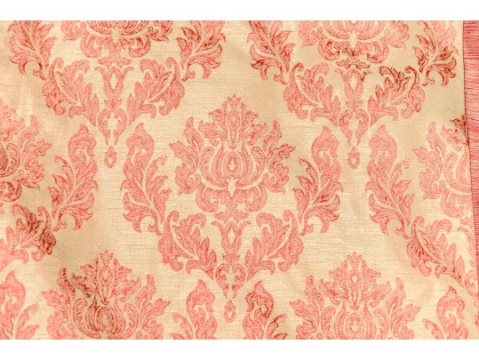 Pair Of Lined Silk Curtains