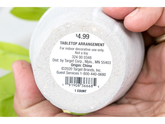 Five Piece Faux Plant And Planters Lot