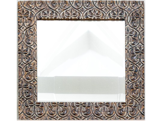 Lavish Fabulous Carved Wood Gesso Gilt Framed Beveled Mirror