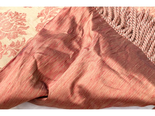 Pair Of Lined Silk Curtains