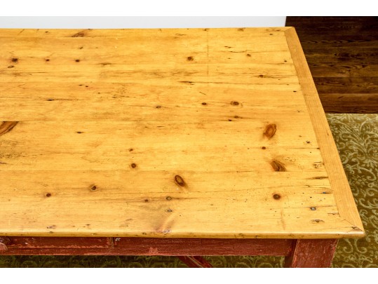 A Fine Vintage Pine Farmhouse Table