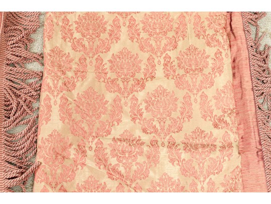 Pair Of Lined Silk Curtains