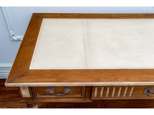 Stunning Lillian August Louis XVI Style Leather Top Writing Desk