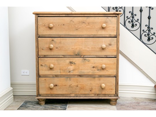 Vintage Pine Four Drawer Chest