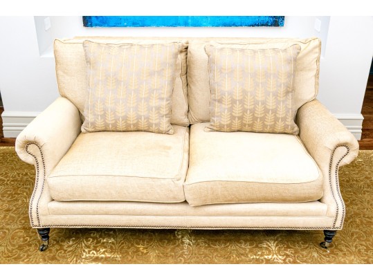 Upholstered Love Seat Sofa