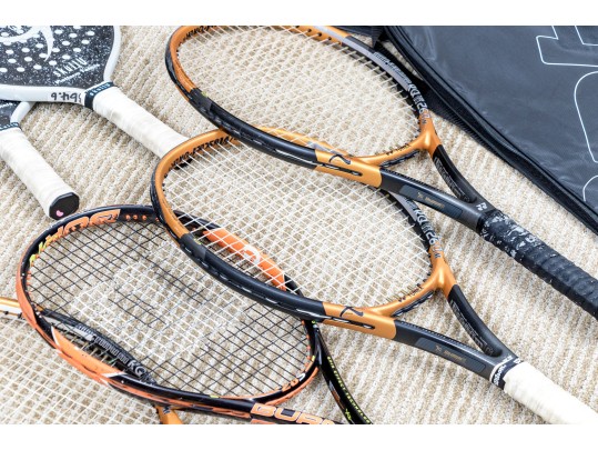 Assembled Collection Of Racket Sports Paddles